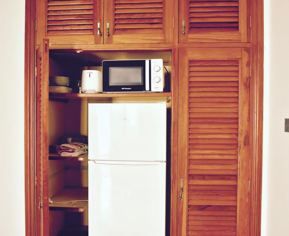 Kitchen or kitchenette, minibar