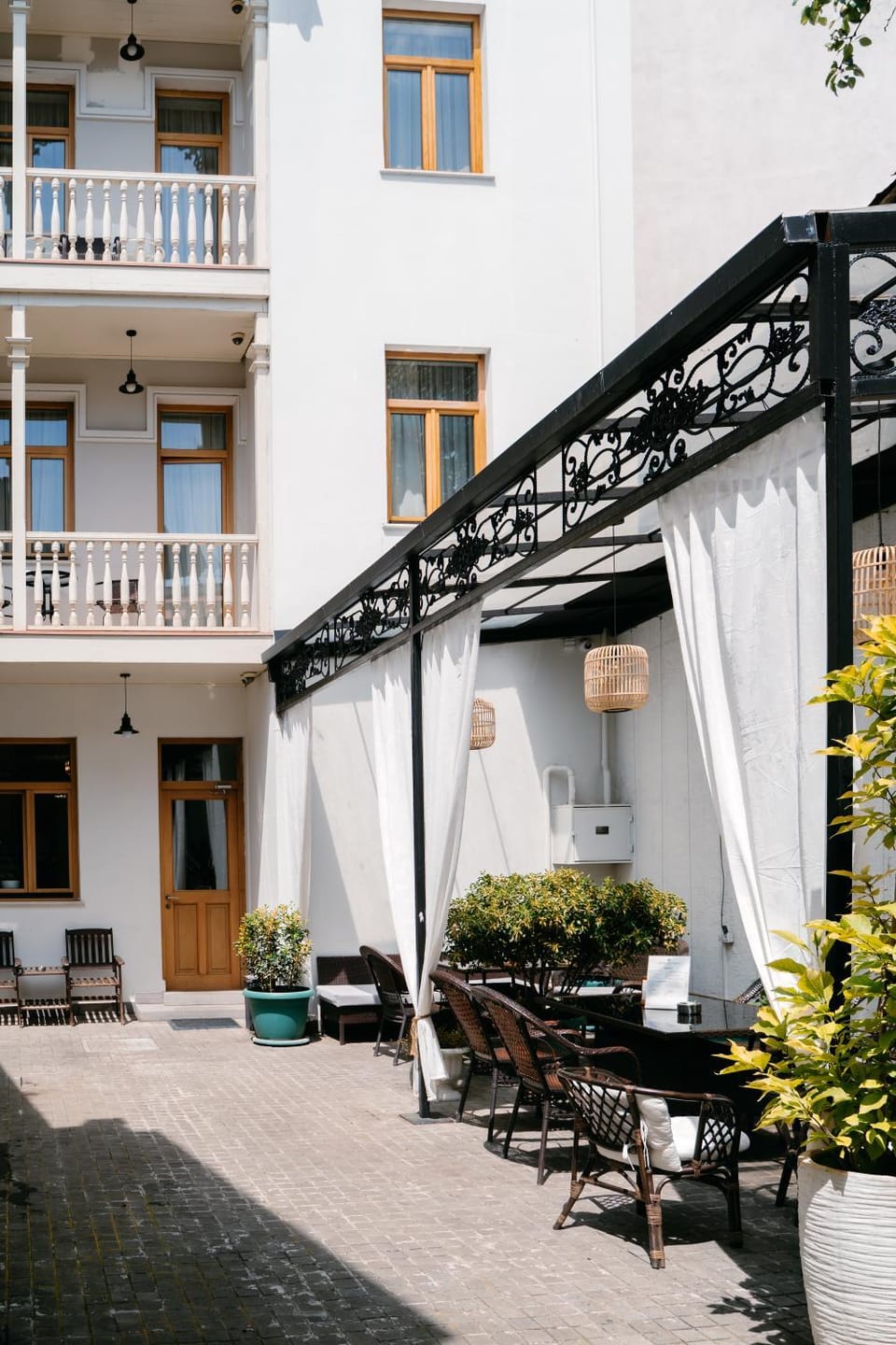 Patio, Balcony/Terrace, Inner courtyard view