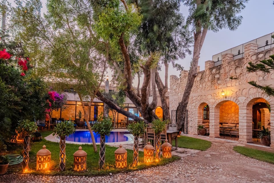 Property building, Patio, Spring, Day, Garden view, Pool view, Swimming pool