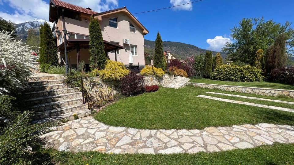 Property building, Natural landscape, Garden, Mountain view