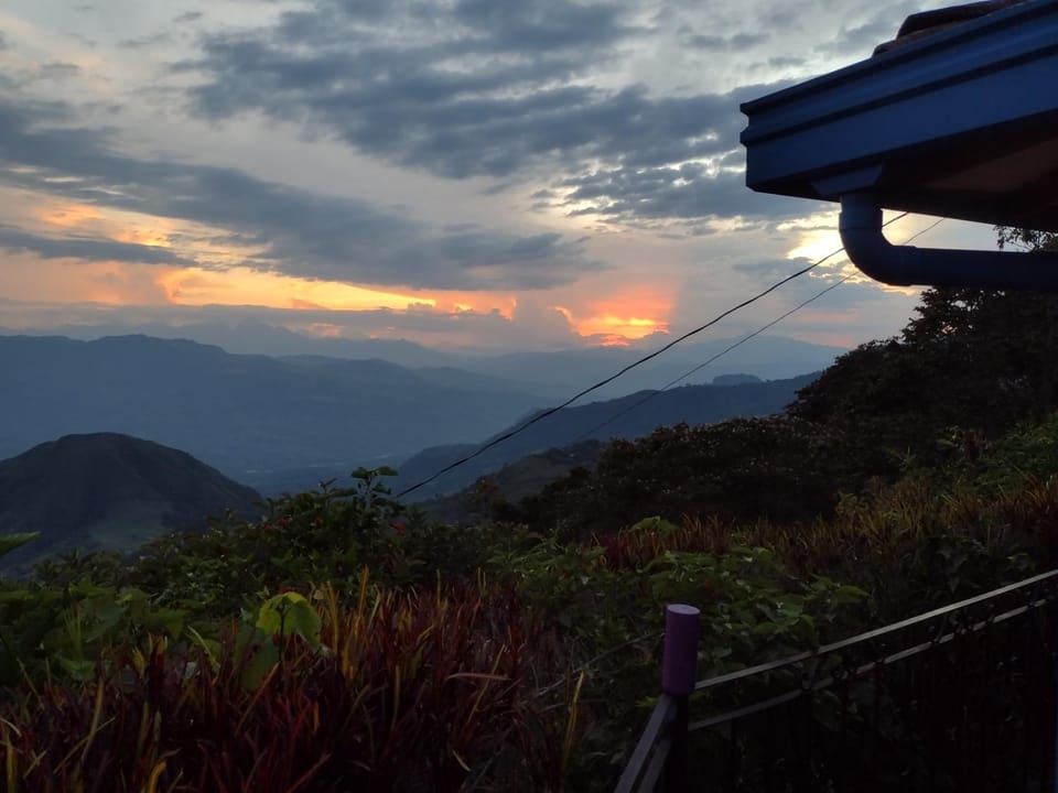 Mountain view, Sunset