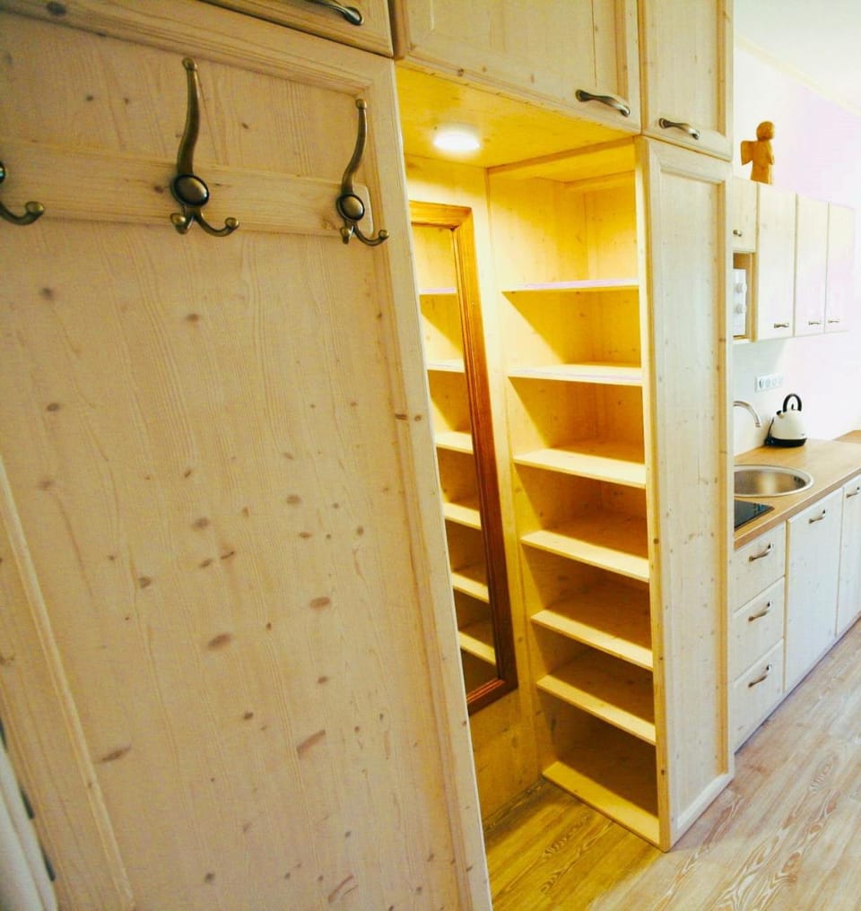 Kitchen or kitchenette, wardrobe
