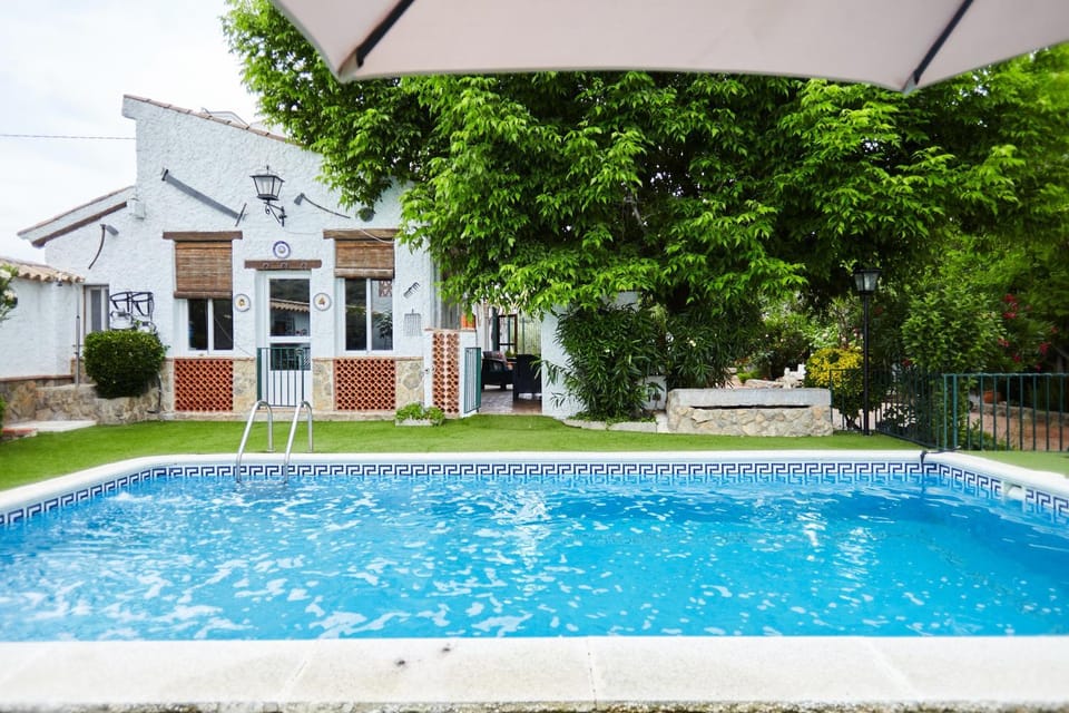 Property building, Living room, Swimming pool