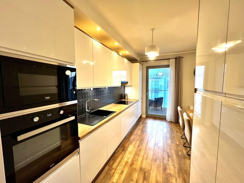 Kitchen or kitchenette, dishwasher, minibar, stove