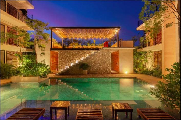 Cozy Ground and Terrace in La Veleta 2BR 4 Guests Hotel in Tulum