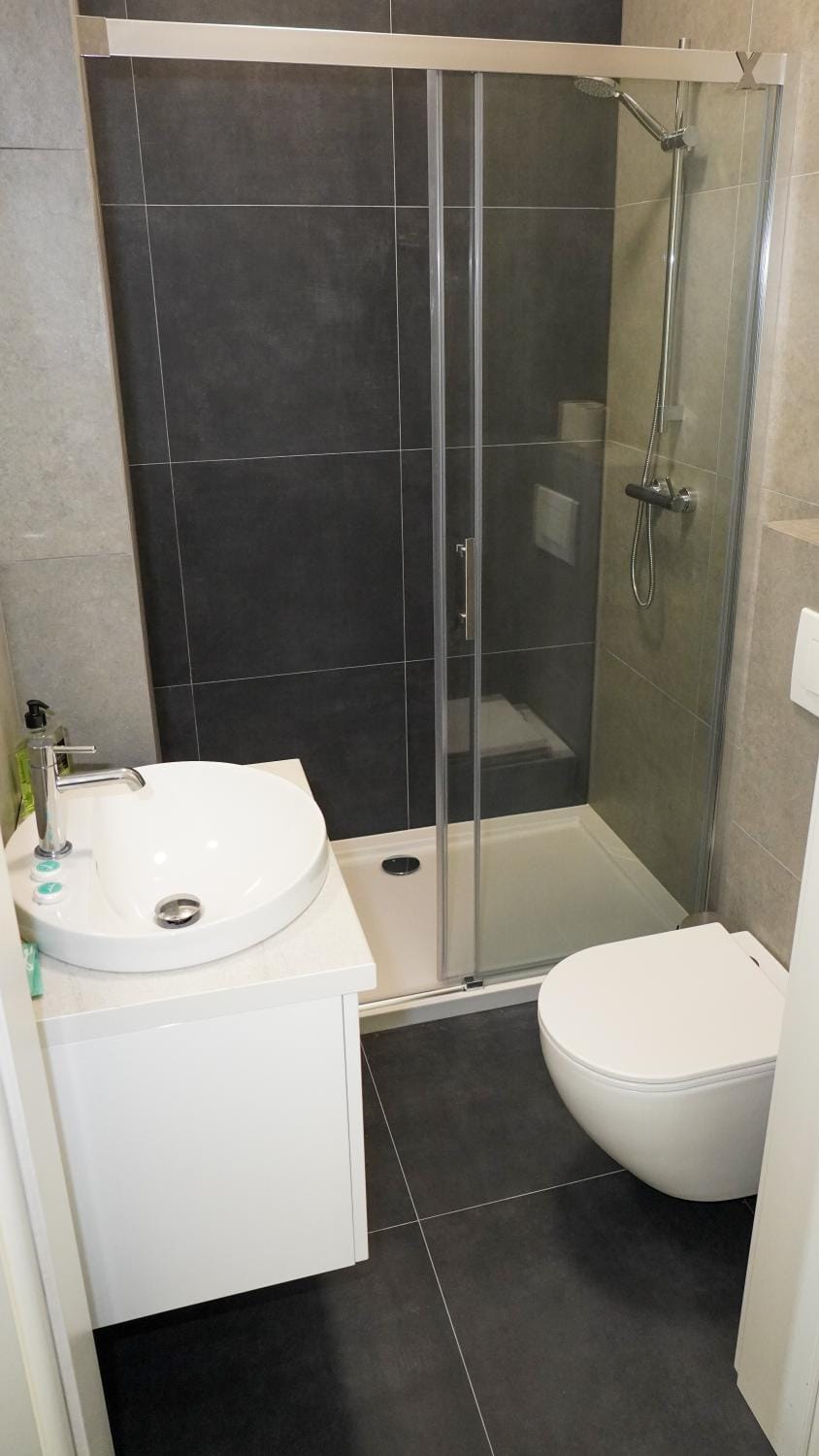 Shower, Toilet, Bathroom, towels