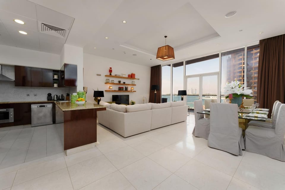 Living room, kitchen
