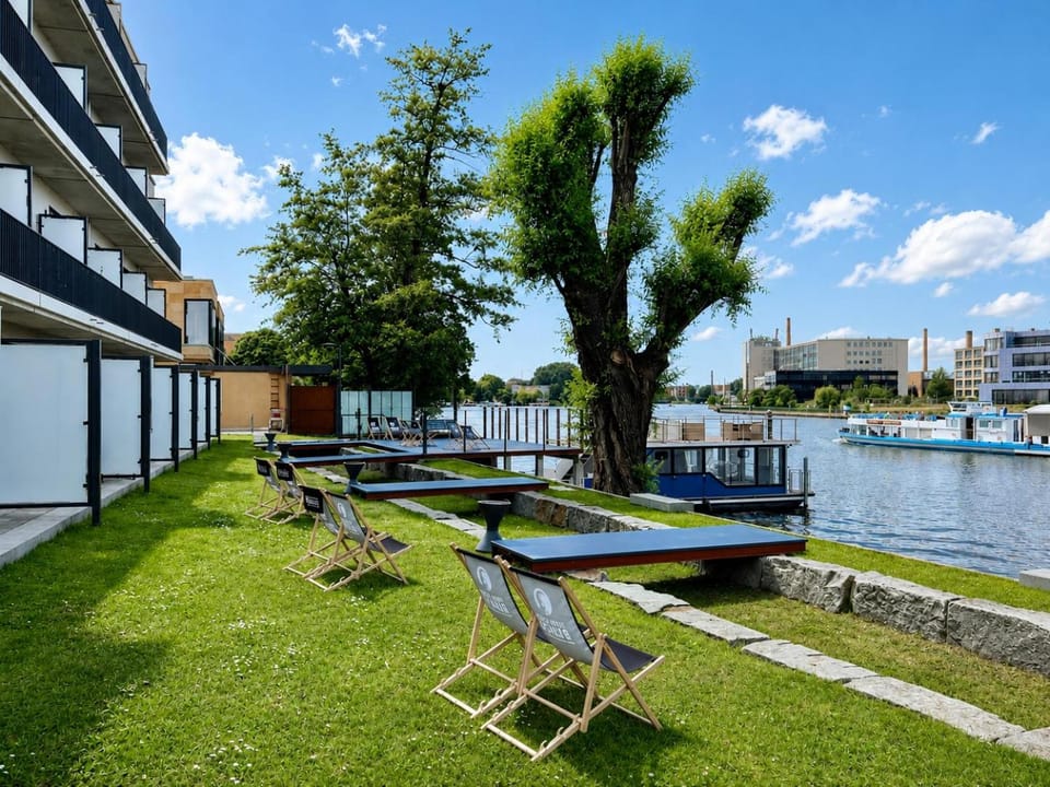 Property building, Garden, River view