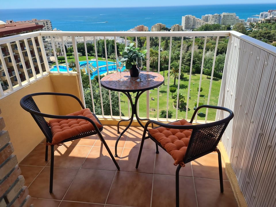 Patio, Day, Natural landscape, View (from property/room), Balcony/Terrace, Seating area, Pool view, Sea view