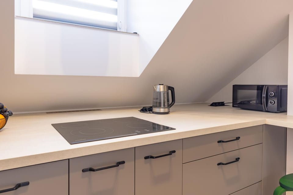 Coffee/tea facilities, Kitchen or kitchenette, minibar, stove