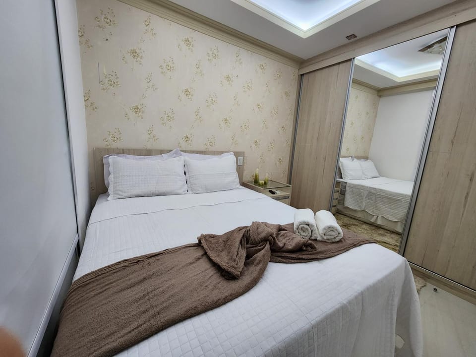 Bed, Bedroom, towels, wardrobe