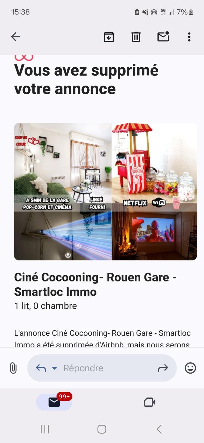 Le Petit Ciné - Rouen Gare - Smartloc Immo Apartment in Rouen