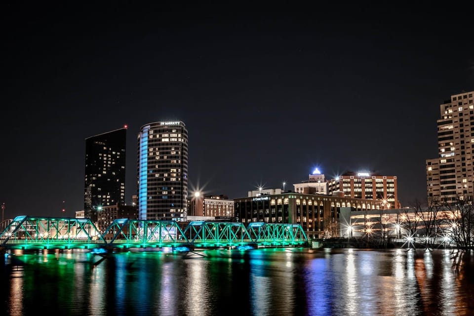 Nearby landmark, Night, River view