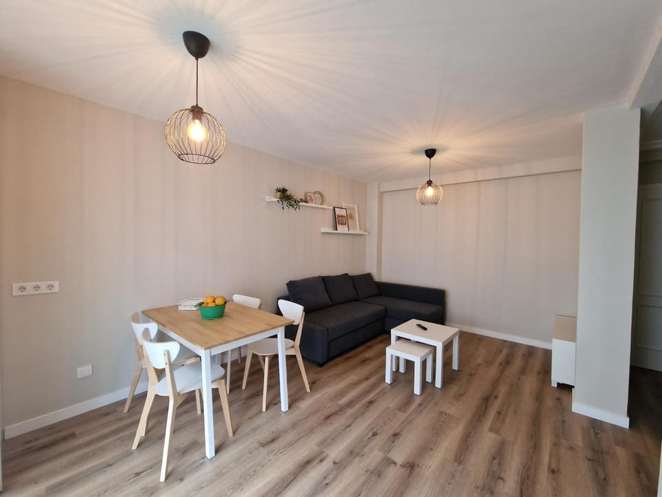 Kitchen or kitchenette, Living room, Dining area