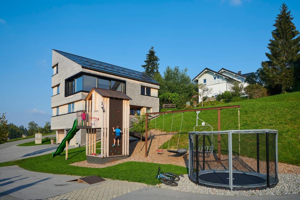 Property building, Natural landscape, Children play ground, Garden