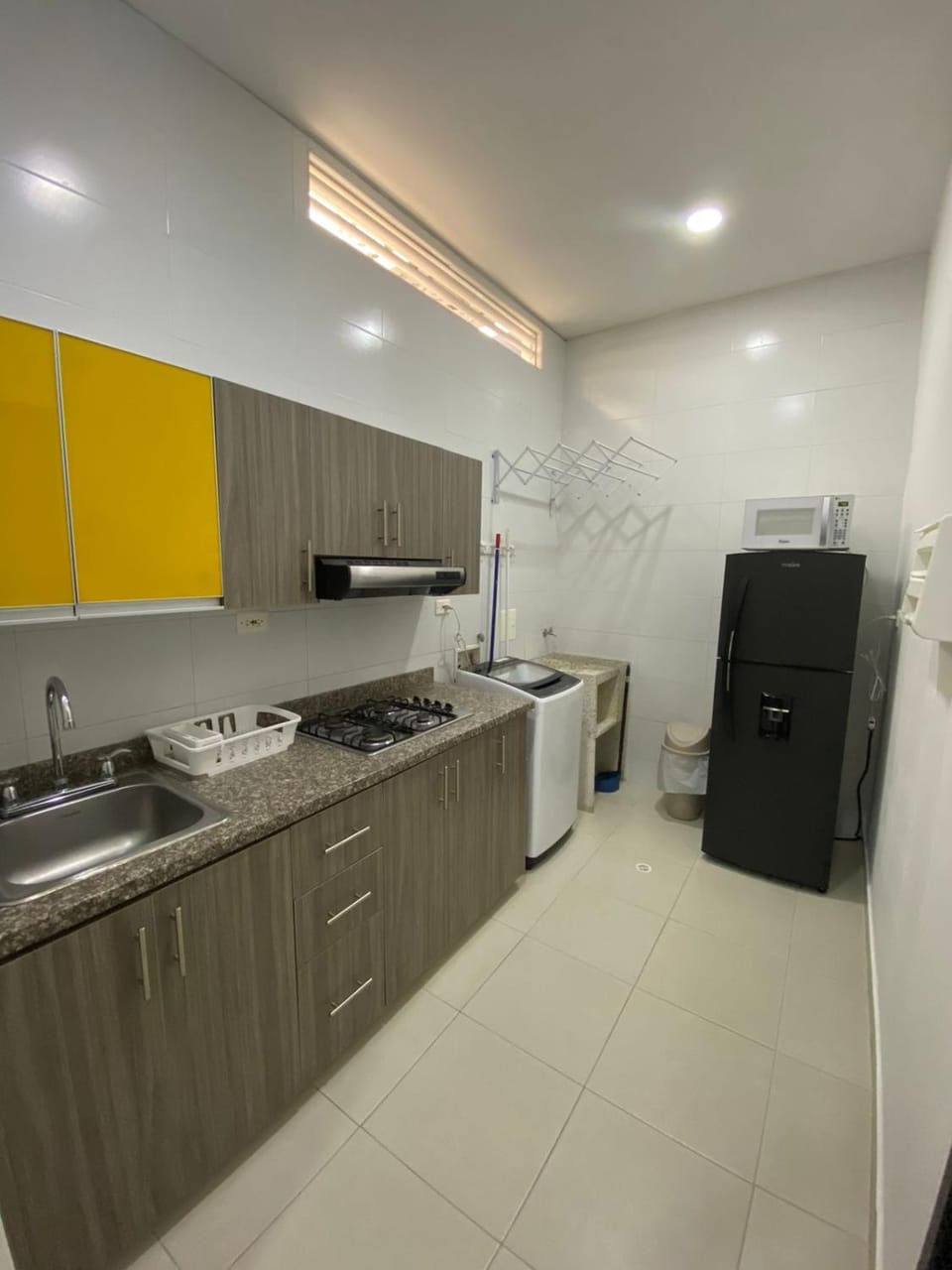 Kitchen or kitchenette, oven, stove