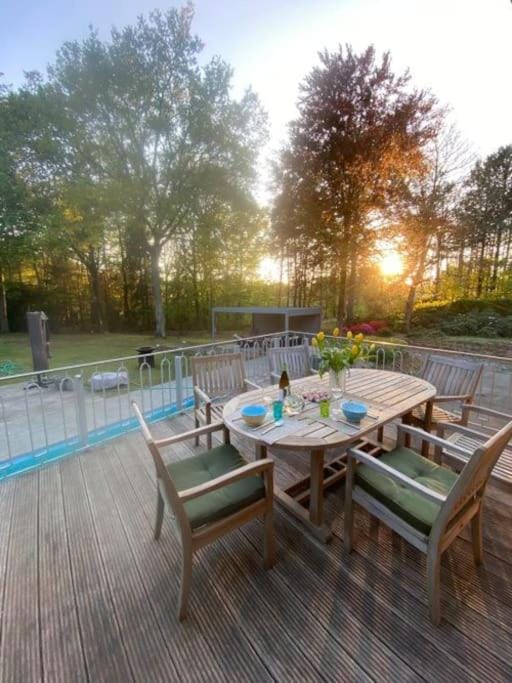 Day, Natural landscape, Garden, Balcony/Terrace, Pool view, Sunset