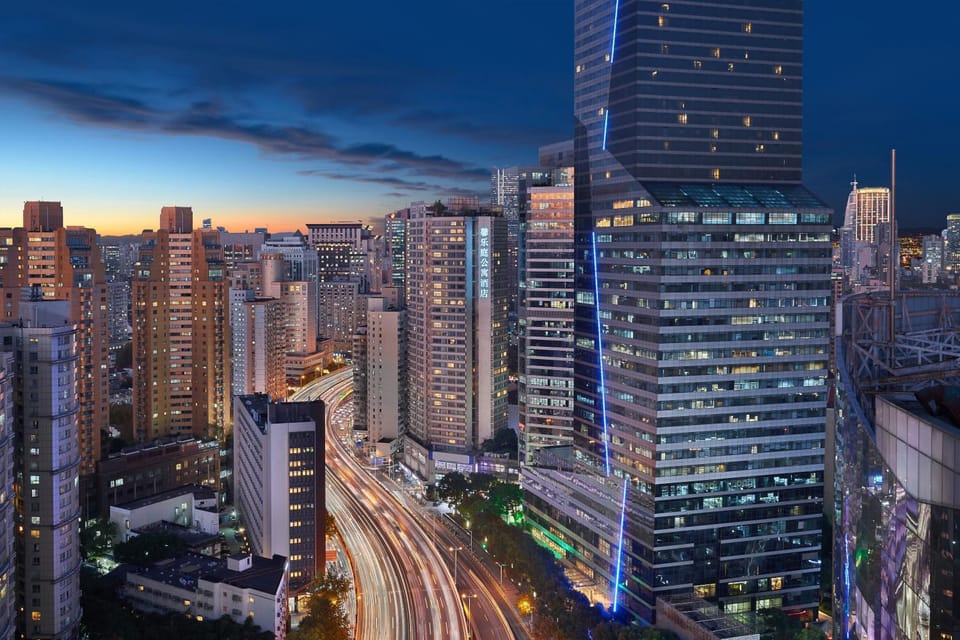 Property building, Night, City view, Location