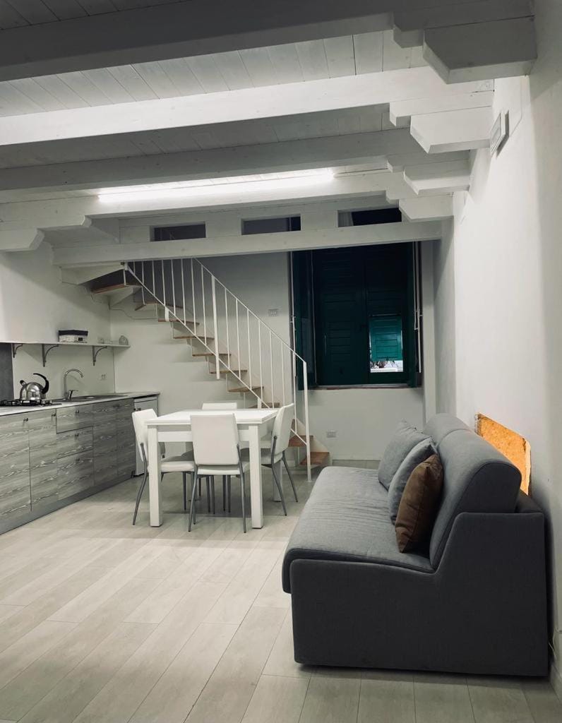 Kitchen or kitchenette, Living room, Dining area