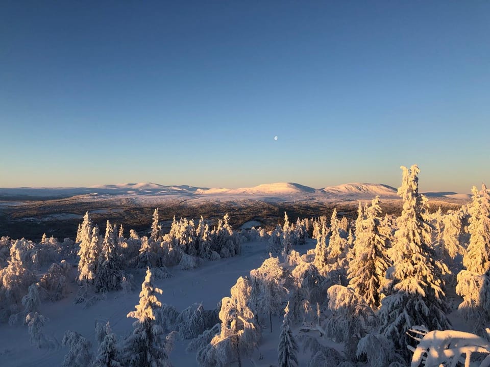 Day, Natural landscape, Winter, Mountain view