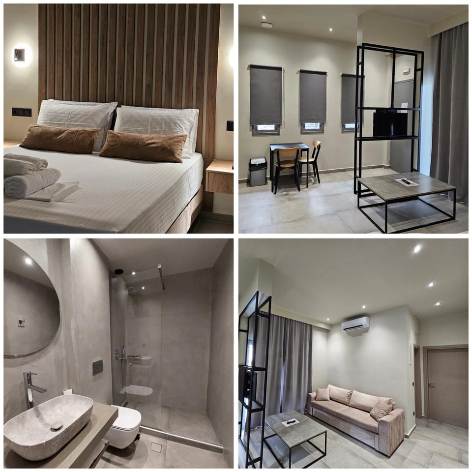 Shower, Property building, Bed, Bathroom, Photo of the whole room, Bedroom