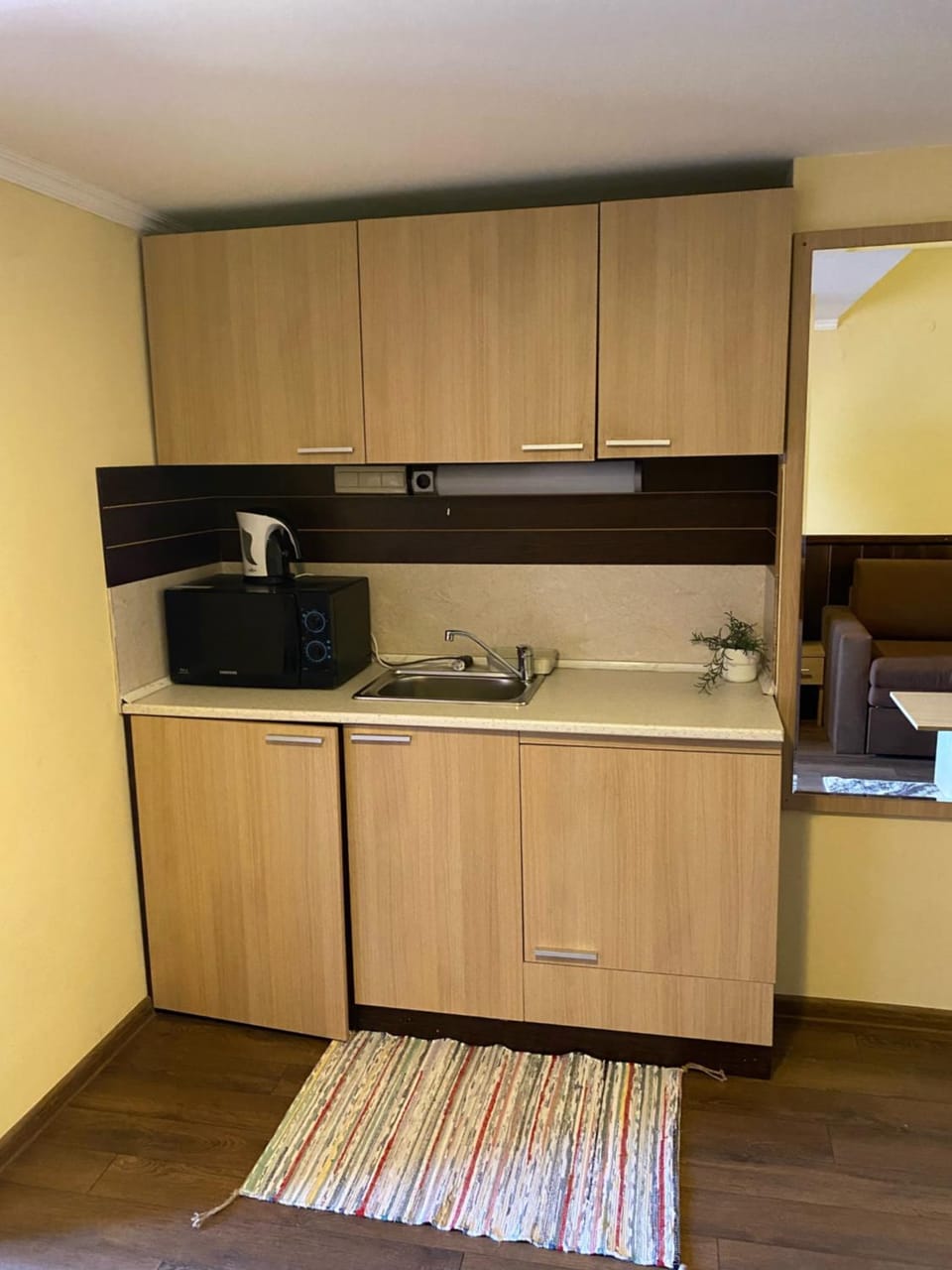 Kitchen or kitchenette, minibar