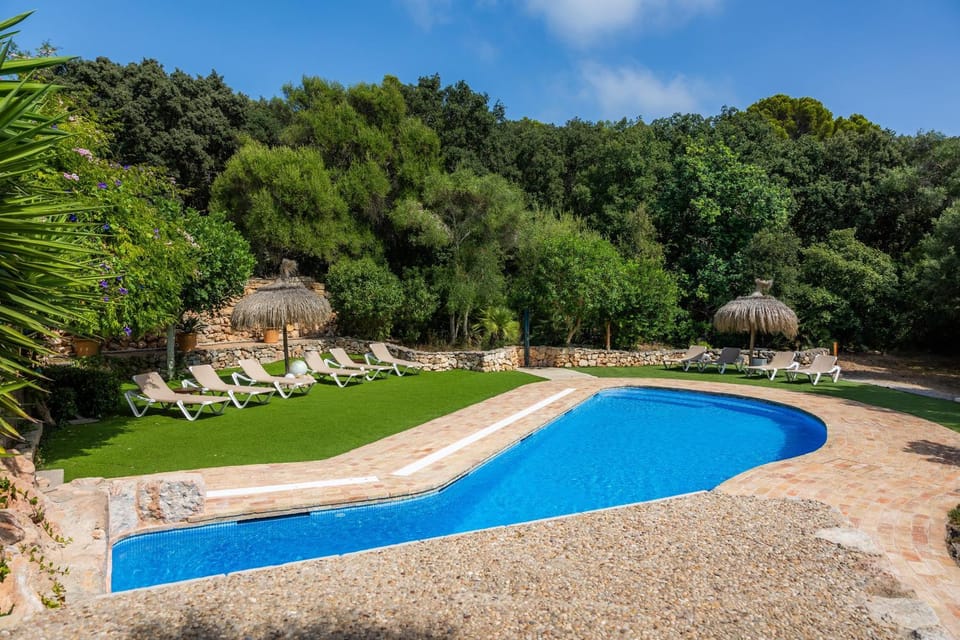 Property building, Living room, Swimming pool