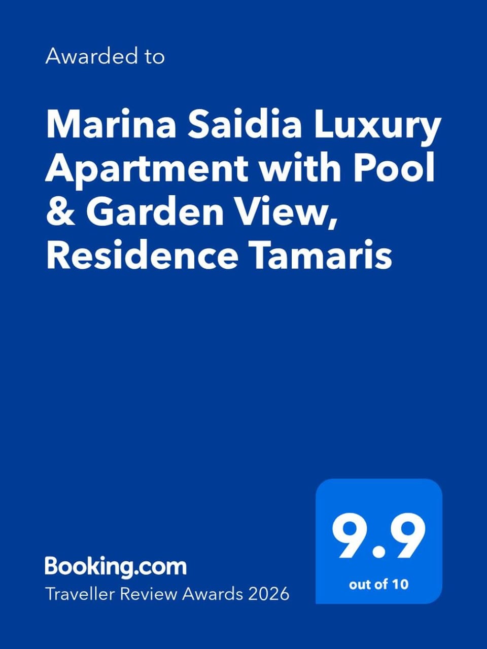 Marina Saidia Luxury Apartment with Pool & Garden View,Residence Tamaris Apartment in Morocco