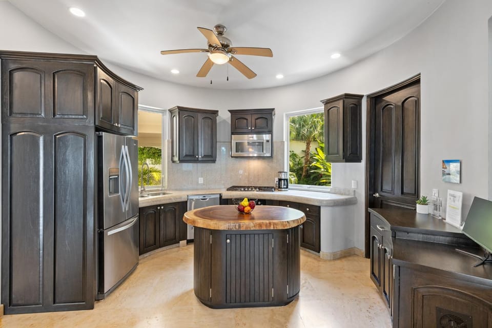 Kitchen or kitchenette, dishwasher, microwave, oven, storage, stove