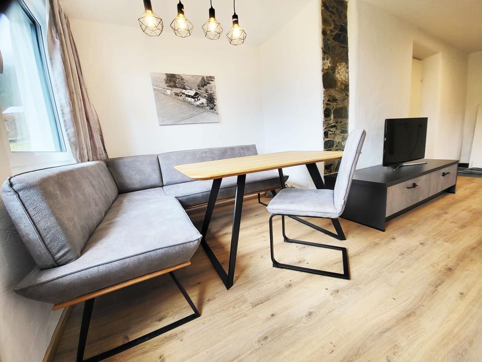 Living room, Seating area, Dining area