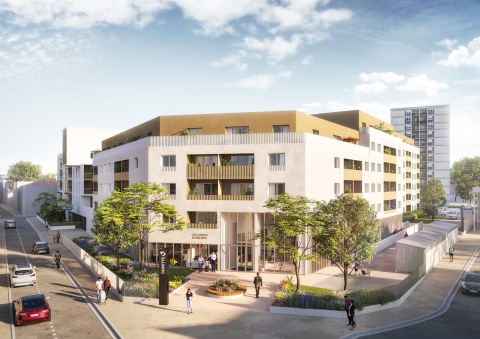 Property building, City view, Street view, Parking