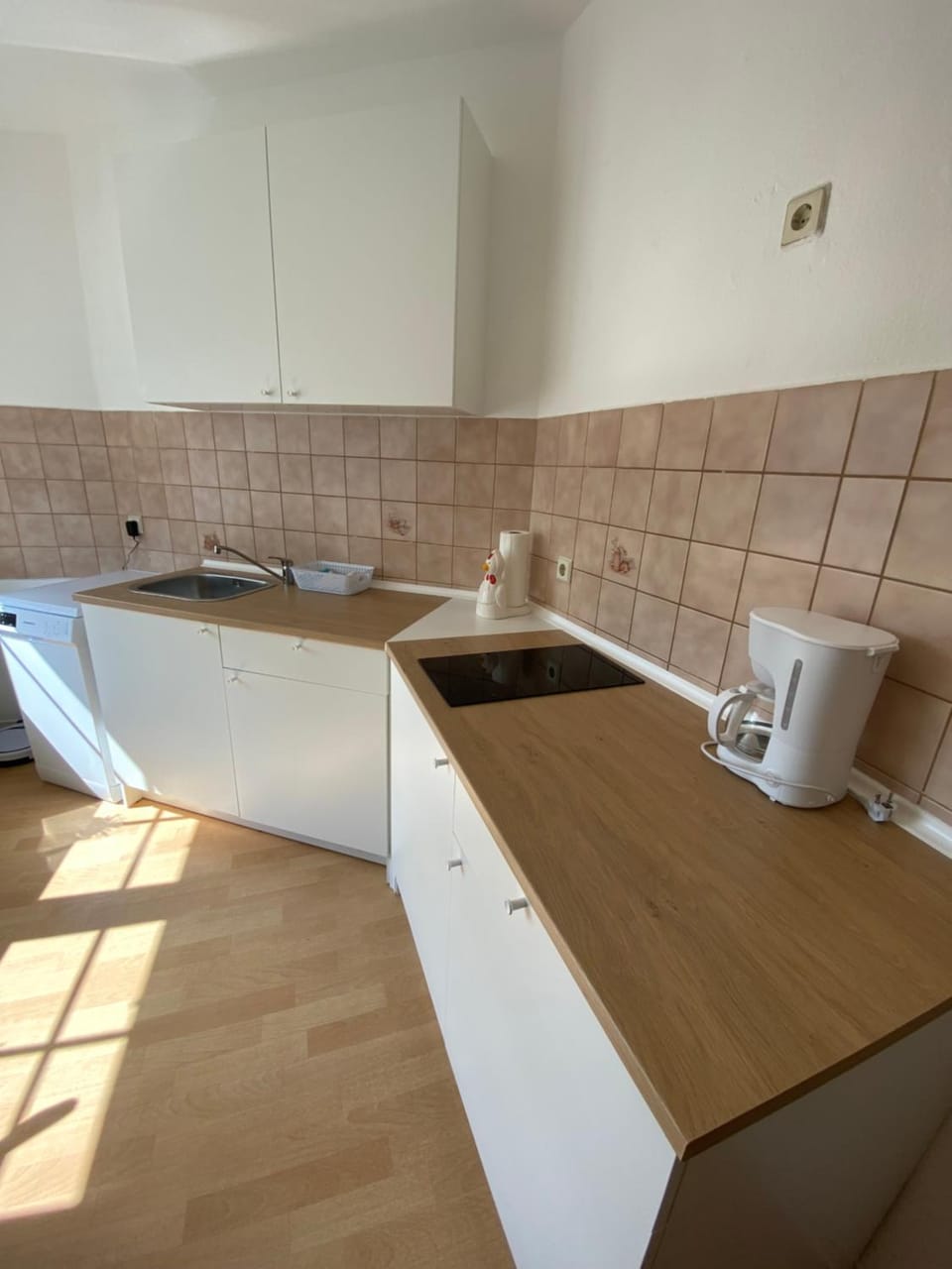 Kitchen or kitchenette, stove, toaster
