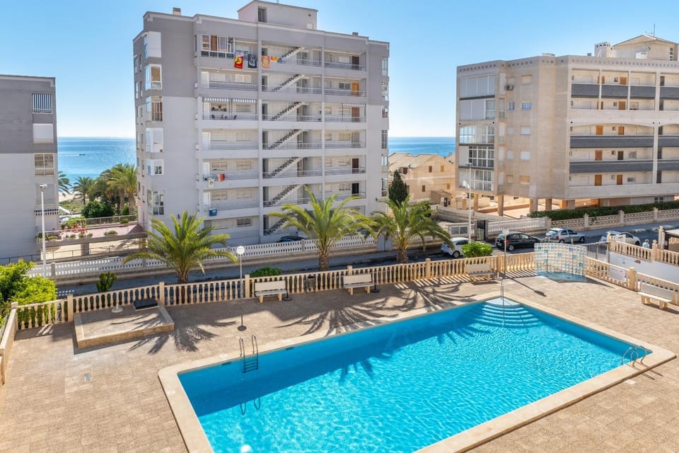 Property building, Living room, Swimming pool