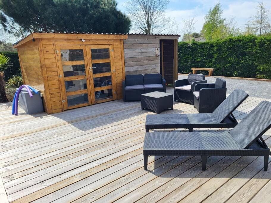 Garden view, sunbed