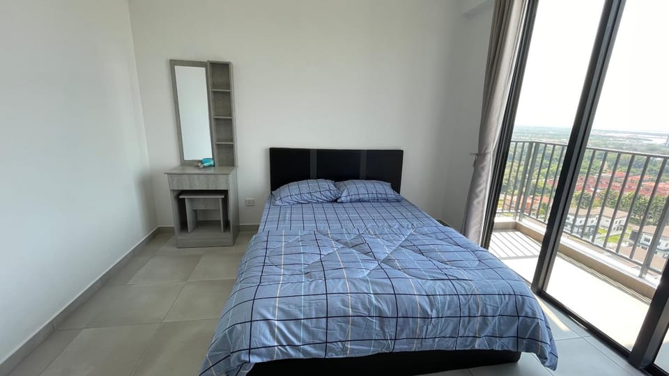 Bed, View (from property/room), Balcony/Terrace, Photo of the whole room, Bedroom