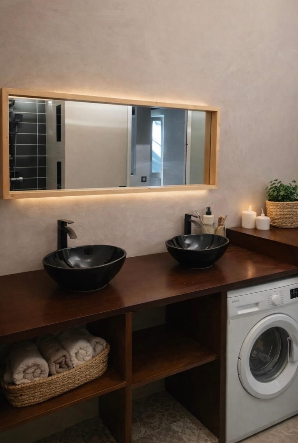 Bathroom, washing machine