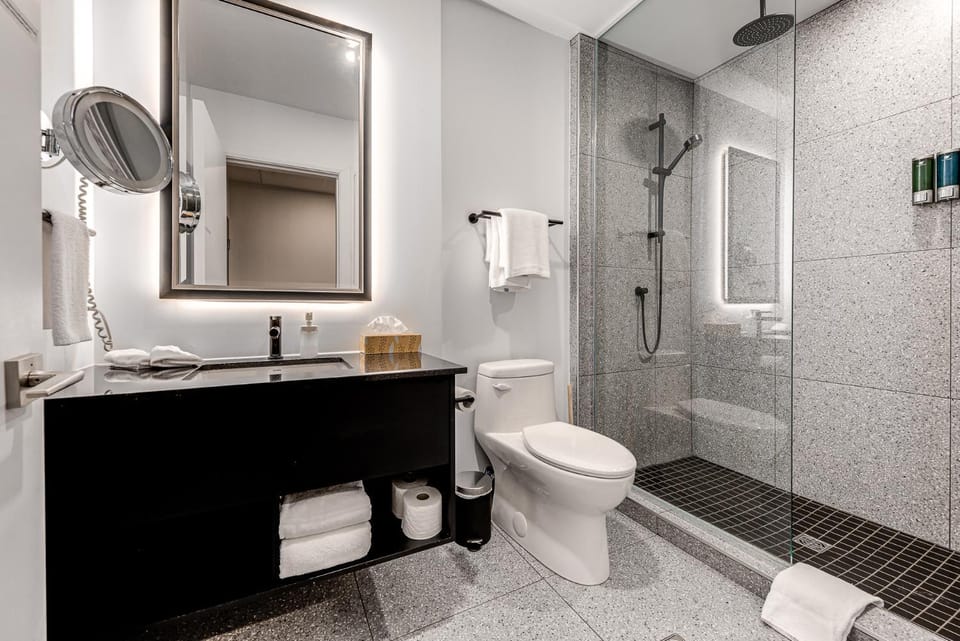 Shower, Toilet, Bathroom, towels