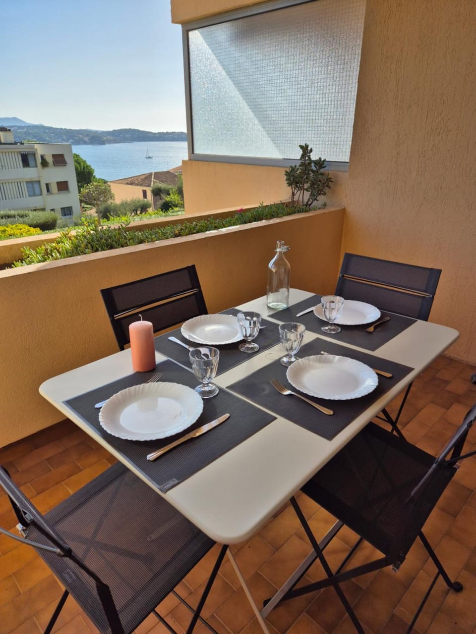 Balcony/Terrace, Garden view, Sea view, Dinner