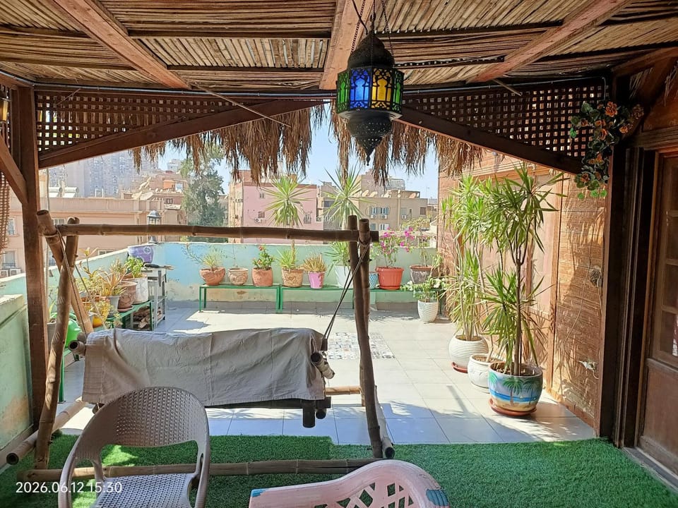 Roof of Comfort & Calm in Maadi Apartment in Cairo Governorate