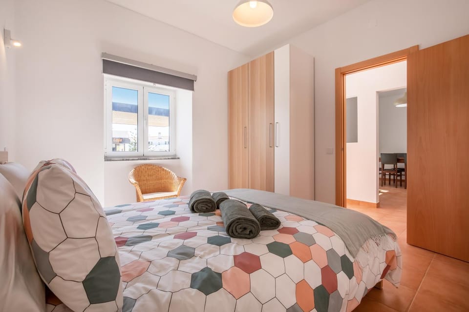 Bed, Photo of the whole room, Bedroom, towels, wardrobe
