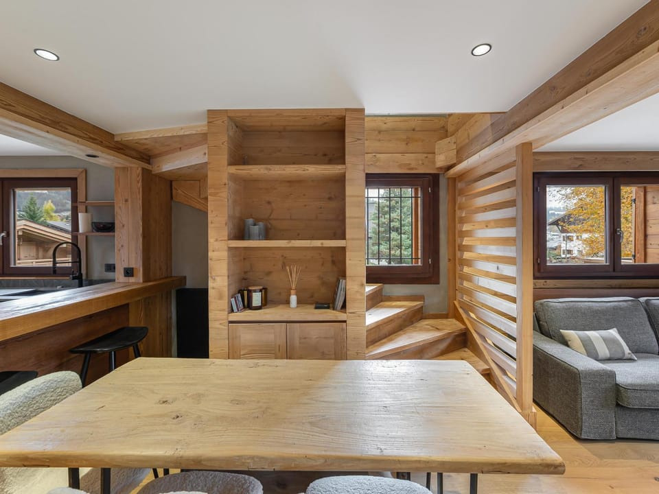 Duplex lumineux à Megève, proche télécabine du Jaillet, 2 chambres en suite, parking, casier à ski - FR-1-569-77 Cabin in Combloux