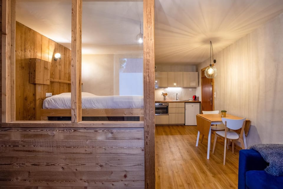 Le Cry - Cosy studio 2pax - Free Parking - 5mn City Center Apartment in Chamonix