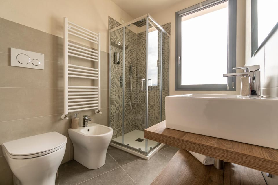 Shower, Toilet, Bathroom, bidet, towels