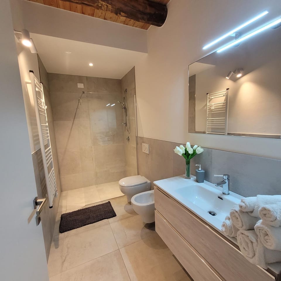 Shower, Toilet, Bathroom, bidet, towels