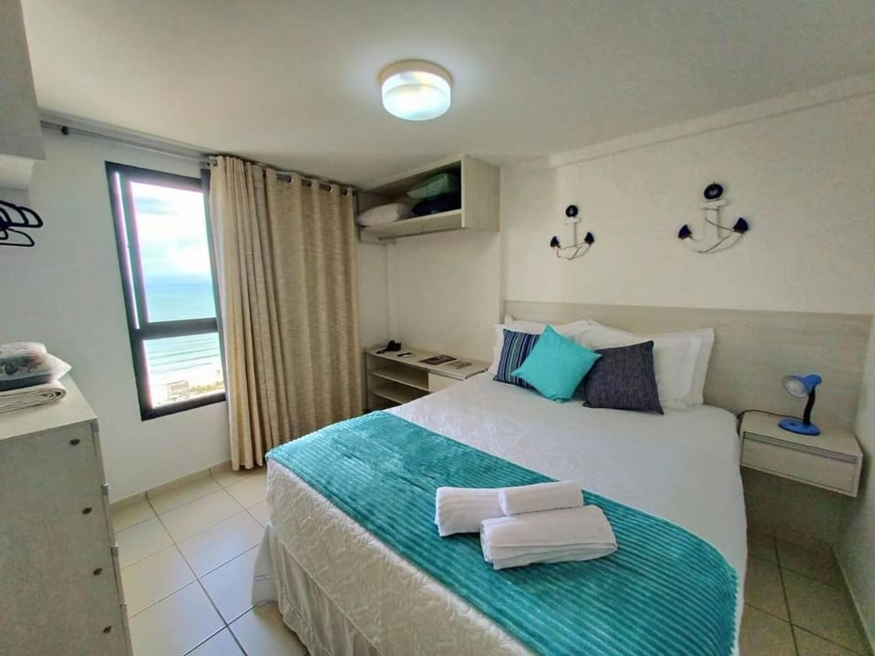 Bed, Photo of the whole room, Bedroom, Sea view, towels