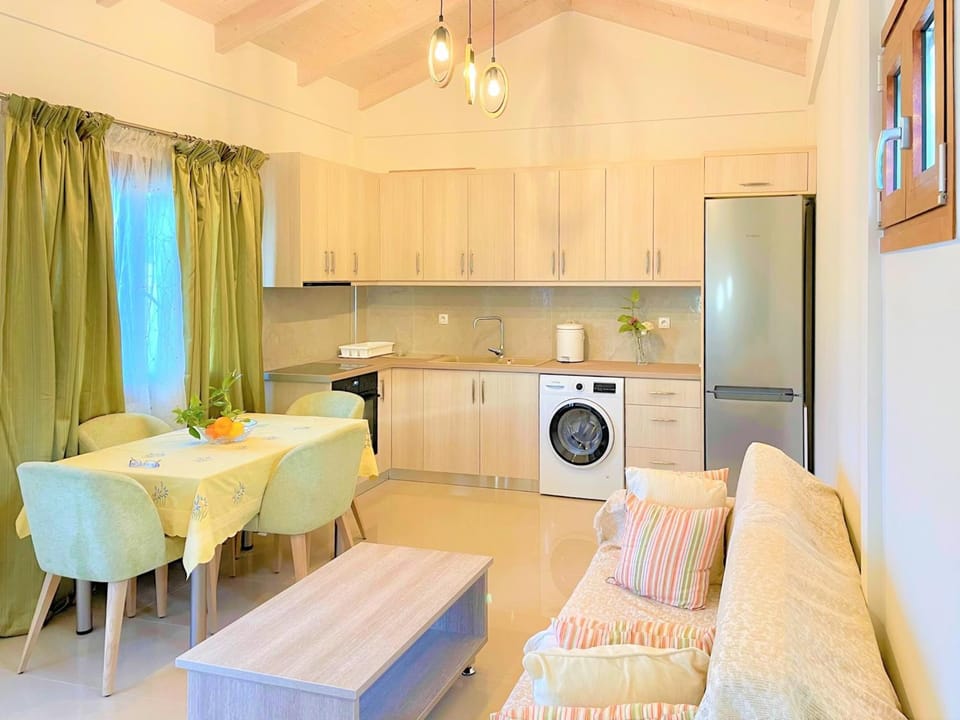 Kitchen or kitchenette, Living room, Seating area, Dining area, pet friendly, washing machine