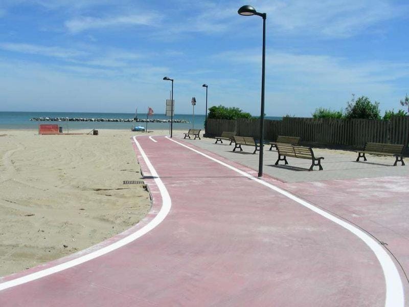 Beach, Cycling, Sea view