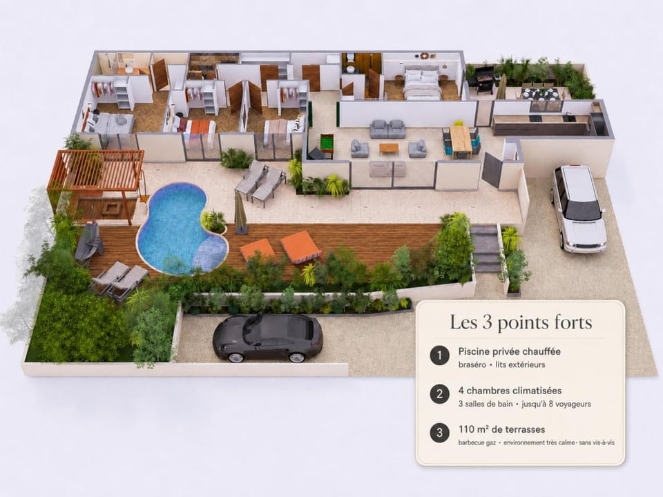 Property building, Floor plan, Swimming pool