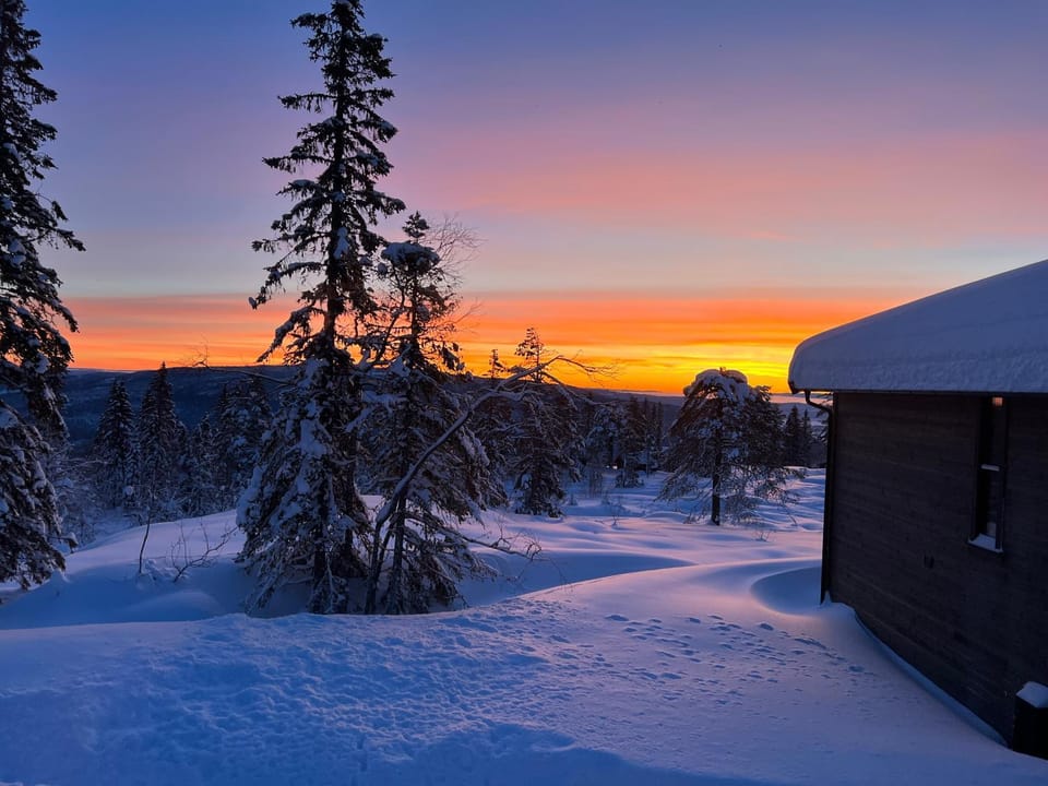Day, Natural landscape, Winter, View (from property/room), Sunrise