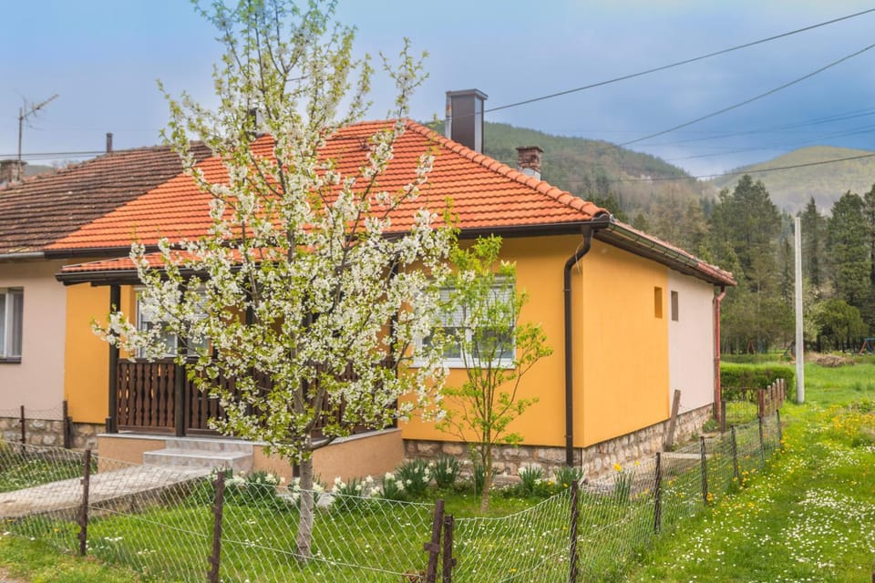 Property building, Spring, Day, Natural landscape, Garden, Garden view, Mountain view